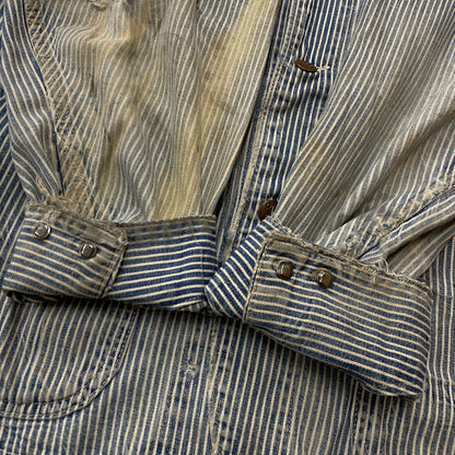 【ジャンク品】【メンズ】 PAYDAY ペイデイ 50’s VINTAGE COVERALL 50年代 ヴィンテージ カバーオール 長袖 トップス 145-260906-sa-15-teih サイズ：不明 カラー：ストライプ 万代Net店