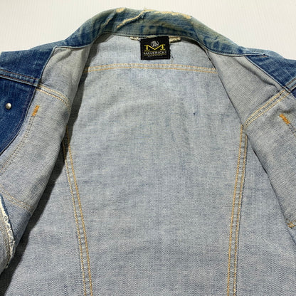 【現状渡し品】【メンズ】 MAVERICK マーヴェリック 70’s VINTAGE DENIM JACKET 70年代 ヴィンテージ デニム ジャケット アウター 145-260903-sa-03-teih サイズ：40 カラー：インディゴ 万代Net店