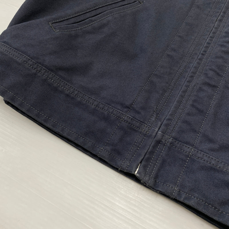 【中古品】【メンズ】 STUSSY ステューシー WORK JACKET COLLARED 115898 ワーク ジャケット カラード アウター 142-260906-sa-13-teih サイズ：S カラー：ネイビー 万代Net店