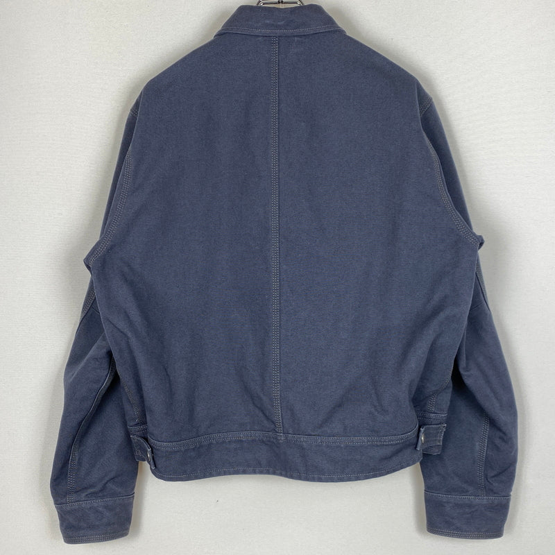 【中古品】【メンズ】 STUSSY ステューシー WORK JACKET COLLARED 115898 ワーク ジャケット カラード アウター 142-260906-sa-13-teih サイズ：S カラー：ネイビー 万代Net店