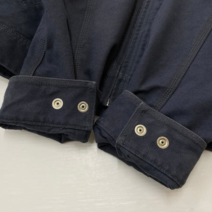 【中古品】【メンズ】 STUSSY ステューシー WORK JACKET COLLARED 115898 ワーク ジャケット カラード アウター 142-260906-sa-13-teih サイズ：S カラー：ネイビー 万代Net店