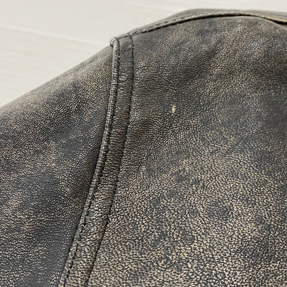 【中古品】【メンズ】 STUSSY ステューシー WORK JACKET STONEWASH LEATHER 115755 ワーク ジャケット ストーンウォッシュ レザー アウター 142-260906-sa-11-teih サイズ：M カラー：ブラック 万代Net店