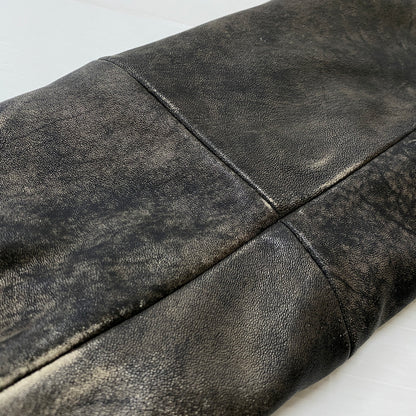 【中古品】【メンズ】 STUSSY ステューシー WORK JACKET STONEWASH LEATHER 115755 ワーク ジャケット ストーンウォッシュ レザー アウター 142-260906-sa-11-teih サイズ：M カラー：ブラック 万代Net店