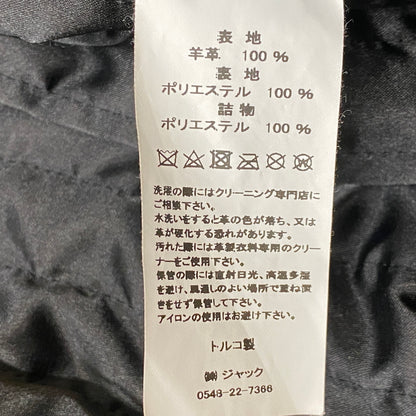 【中古品】【メンズ】 STUSSY ステューシー WORK JACKET STONEWASH LEATHER 115755 ワーク ジャケット ストーンウォッシュ レザー アウター 142-260906-sa-11-teih サイズ：M カラー：ブラック 万代Net店