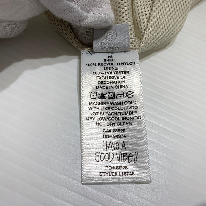 【中古品】【メンズ】 STUSSY ステューシー NYLON TRACK PANT 116746 ナイロン トラックパンツ ボトムス イージーパンツ 153-260905-ko-01-teih サイズ：M カラー：ホワイト系/アイボリー系 万代Net店