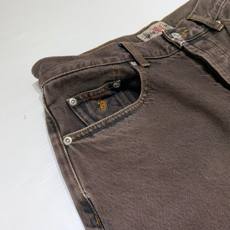 【中古品】【メンズ】 STUSSY ステューシー BIG OL JEAN DENIM 116750 ビッグ デニムパンツ ボトムス ジーンズ 153-260905-ko-02-teih サイズ：30 カラー：ブラウン 万代Net店