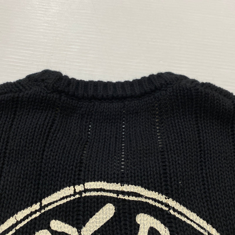 【中古品】【メンズ】 STUSSY ステューシー BUANA LOGO SWEATER 117294 ブアナ ロゴ セーター 長袖 トップス 142-260906-sa-23-teih サイズ：S カラー：ブラック 万代Net店
