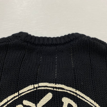 【中古品】【メンズ】 STUSSY ステューシー BUANA LOGO SWEATER 117294 ブアナ ロゴ セーター 長袖 トップス 142-260906-sa-23-teih サイズ：S カラー：ブラック 万代Net店