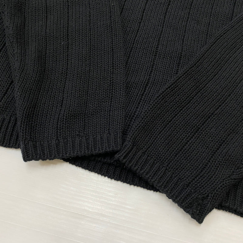 【中古品】【メンズ】 STUSSY ステューシー BUANA LOGO SWEATER 117294 ブアナ ロゴ セーター 長袖 トップス 142-260906-sa-23-teih サイズ：S カラー：ブラック 万代Net店