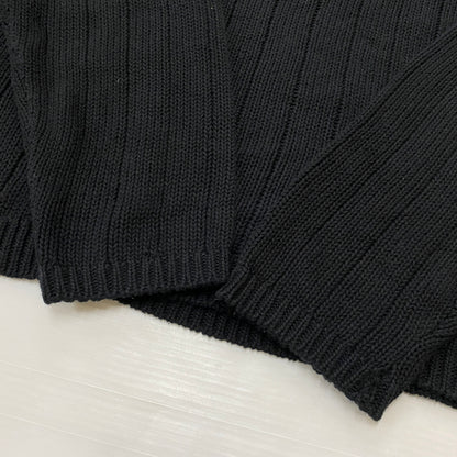 【中古品】【メンズ】 STUSSY ステューシー BUANA LOGO SWEATER 117294 ブアナ ロゴ セーター 長袖 トップス 142-260906-sa-23-teih サイズ：S カラー：ブラック 万代Net店