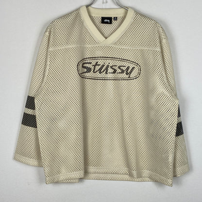 【中古品】【メンズ】 STUSSY ステューシーTRUCKER TEAM JERSEY 1140384 トラッカー チーム ジャージ トップス 142-260906-sa-22-teih サイズ：M カラー：ベージュ 万代Net店