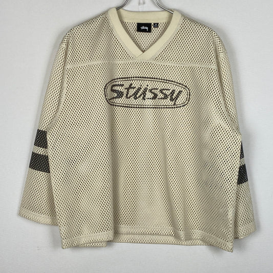 【中古品】【メンズ】 STUSSY ステューシーTRUCKER TEAM JERSEY 1140384 トラッカー チーム ジャージ トップス 142-260906-sa-22-teih サイズ：M カラー：ベージュ 万代Net店