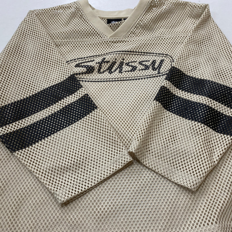 【中古品】【メンズ】 STUSSY ステューシーTRUCKER TEAM JERSEY 1140384 トラッカー チーム ジャージ トップス 142-260906-sa-22-teih サイズ：M カラー：ベージュ 万代Net店