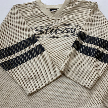 【中古品】【メンズ】 STUSSY ステューシーTRUCKER TEAM JERSEY 1140384 トラッカー チーム ジャージ トップス 142-260906-sa-22-teih サイズ：M カラー：ベージュ 万代Net店