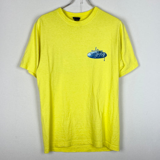 【中古品】【メンズ】 STUSSY ステューシー WAVE OVAL TEE ウェーブ オーヴァル Tシャツ 半袖 トップス 142-260906-sa-21-teih サイズ：S カラー：イエロー 万代Net店