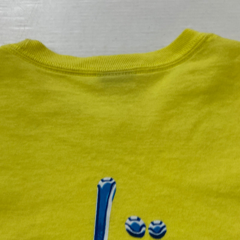 【中古品】【メンズ】 STUSSY ステューシー WAVE OVAL TEE ウェーブ オーヴァル Tシャツ 半袖 トップス 142-260906-sa-21-teih サイズ：S カラー：イエロー 万代Net店