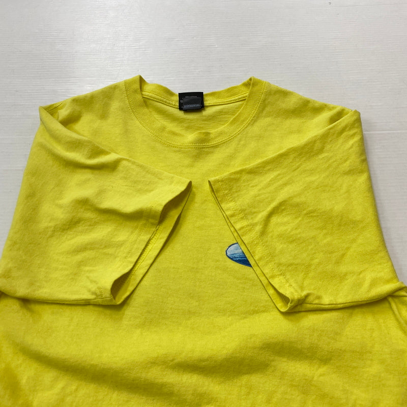 【中古品】【メンズ】 STUSSY ステューシー WAVE OVAL TEE ウェーブ オーヴァル Tシャツ 半袖 トップス 142-260906-sa-21-teih サイズ：S カラー：イエロー 万代Net店