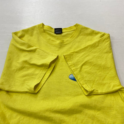 【中古品】【メンズ】 STUSSY ステューシー WAVE OVAL TEE ウェーブ オーヴァル Tシャツ 半袖 トップス 142-260906-sa-21-teih サイズ：S カラー：イエロー 万代Net店