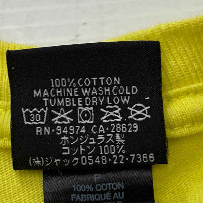 【中古品】【メンズ】 STUSSY ステューシー WAVE OVAL TEE ウェーブ オーヴァル Tシャツ 半袖 トップス 142-260906-sa-21-teih サイズ：S カラー：イエロー 万代Net店