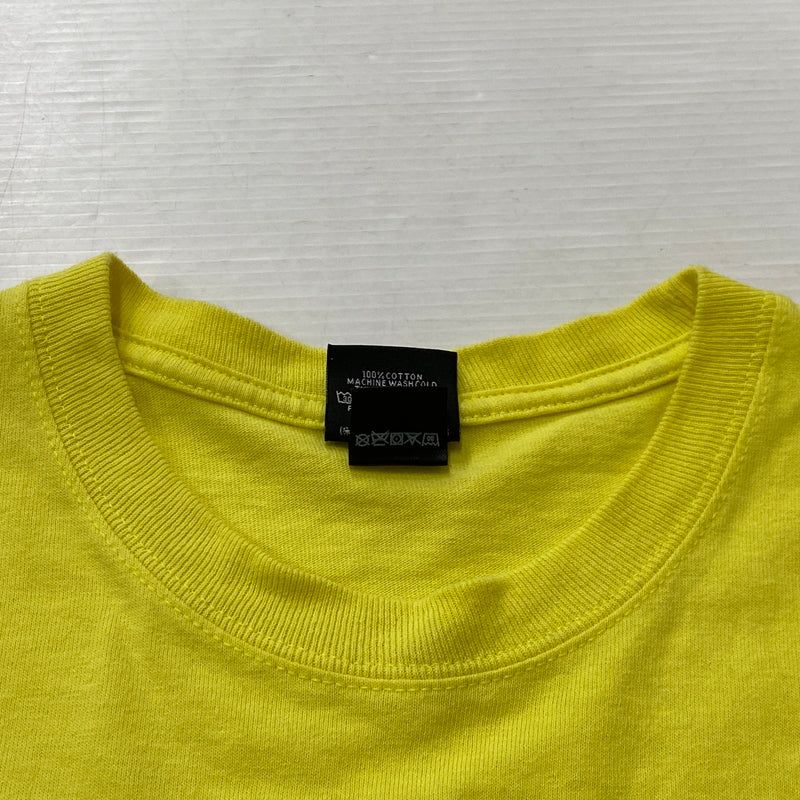 【中古品】【メンズ】 STUSSY ステューシー WAVE OVAL TEE ウェーブ オーヴァル Tシャツ 半袖 トップス 142-260906-sa-21-teih サイズ：S カラー：イエロー 万代Net店