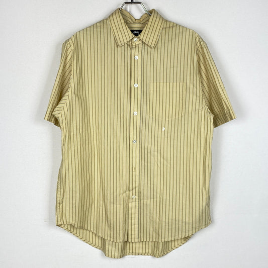 【中古品】【メンズ】 STUSSY ステューシー STANDARD S/S SHIRT 1110415 スタンダード ショートスリーブ ステューシー シャツ 半袖 トップス 142-260906-sa-17-teih サイズ：S カラー：ストライプ 万代Net店