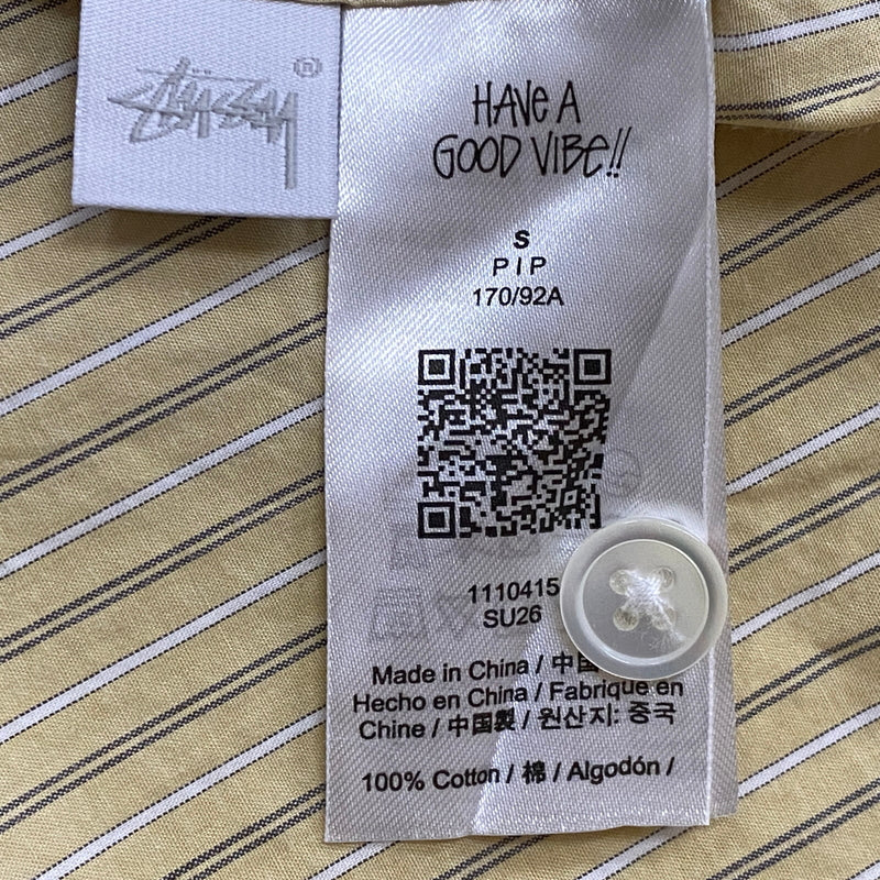 【中古品】【メンズ】 STUSSY ステューシー STANDARD S/S SHIRT 1110415 スタンダード ショートスリーブ ステューシー シャツ 半袖 トップス 142-260906-sa-17-teih サイズ：S カラー：ストライプ 万代Net店
