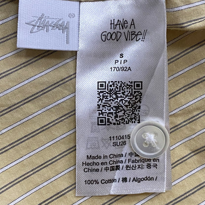【中古品】【メンズ】 STUSSY ステューシー STANDARD S/S SHIRT 1110415 スタンダード ショートスリーブ ステューシー シャツ 半袖 トップス 142-260906-sa-17-teih サイズ：S カラー：ストライプ 万代Net店