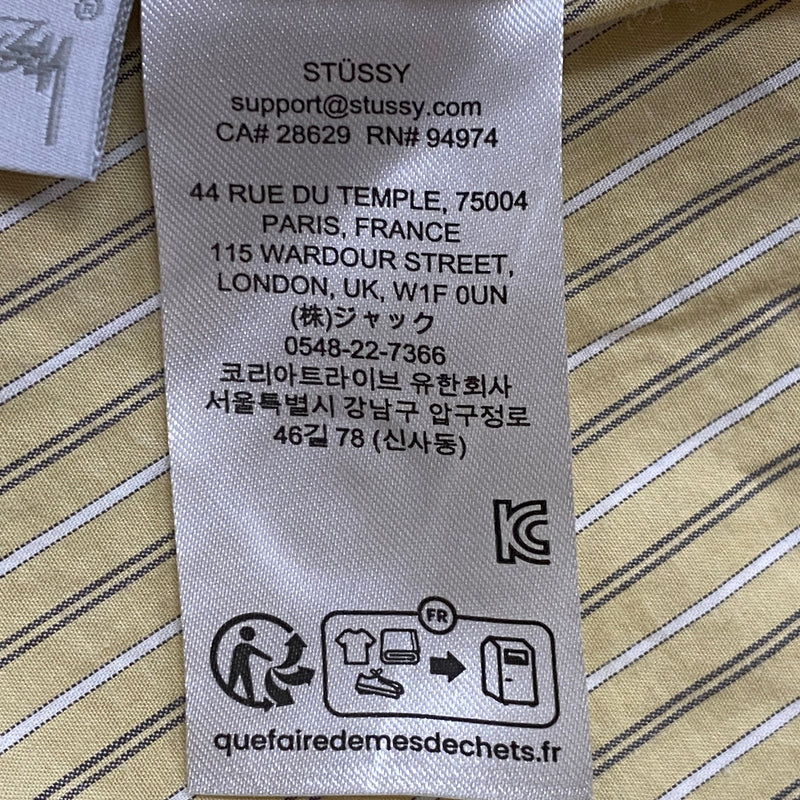 【中古品】【メンズ】 STUSSY ステューシー STANDARD S/S SHIRT 1110415 スタンダード ショートスリーブ ステューシー シャツ 半袖 トップス 142-260906-sa-17-teih サイズ：S カラー：ストライプ 万代Net店