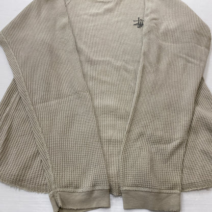 【中古品】【メンズ】 STUSSY ステューシー BASIC STUSSY THERMAL 1140356 ベーシック ステューシー サーマル 長袖 トップス 142-260906-sa-19-teih サイズ：S カラー：ベージュ 万代Net店