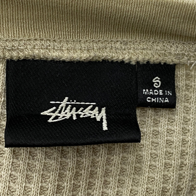 【中古品】【メンズ】 STUSSY ステューシー BASIC STUSSY THERMAL 1140356 ベーシック ステューシー サーマル 長袖 トップス 142-260906-sa-19-teih サイズ：S カラー：ベージュ 万代Net店