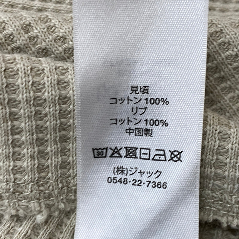 【中古品】【メンズ】 STUSSY ステューシー BASIC STUSSY THERMAL 1140356 ベーシック ステューシー サーマル 長袖 トップス 142-260906-sa-19-teih サイズ：S カラー：ベージュ 万代Net店