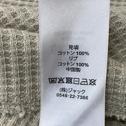【中古品】【メンズ】 STUSSY ステューシー BASIC STUSSY THERMAL 1140356 ベーシック ステューシー サーマル 長袖 トップス 142-260906-sa-19-teih サイズ：S カラー：ベージュ 万代Net店