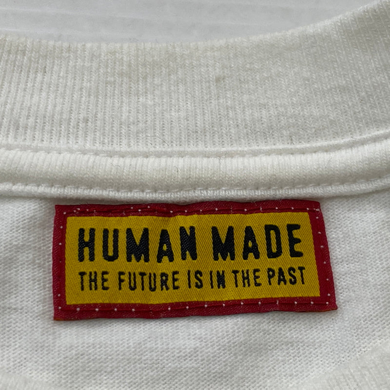 【中古品】【メンズ】 HUMAN MADE ヒューマンメード HEART BADGE L/S T-SHIR HM30CS050 ハート バッジ ロングスリーブ Tシャツ 長袖 トップス 142-260906-sa-20-teih サイズ：M カラー：ホワイト 万代Net店