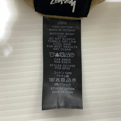 【中古品】【メンズ】 STUSSY ステューシー BIG STOCK SNAPBACK CAP 1311209 ビッグ ストック スナップバッグ キャップ 帽子 185-260905-ko-09-teih カラー：ベージュ 万代Net店