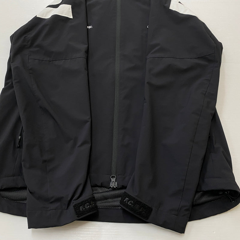 【中古品】【メンズ】 FCRB エフシーアールビー 21SS BIG LOGO WARM UP JACKET FCRB-210000 2021春夏 ビッグ ロゴ ウォーム アップ ジャケット アウター 142-260906-sa-16-teih サイズ：L カラー：ブラック 万代Net店