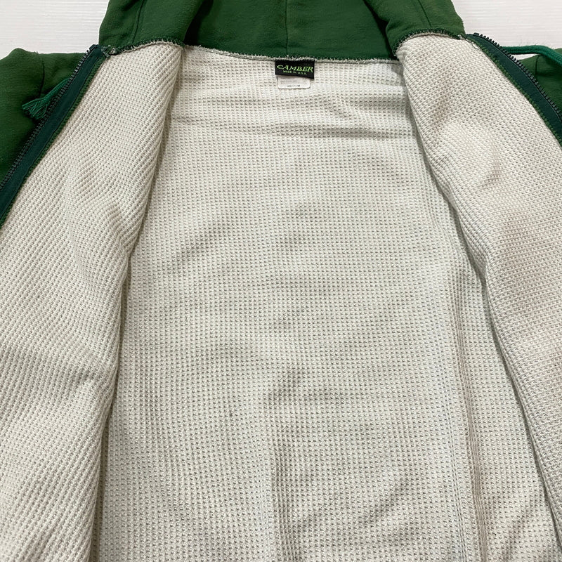 【中古品】【メンズ】 CAMBER キャンバー THERMAL 90’s ZIP UP PARKA 90年代 裏サーマル ジップ アップ パーカー 145-260906-sa-06-teih サイズ：M カラー：グリーン 万代Net店