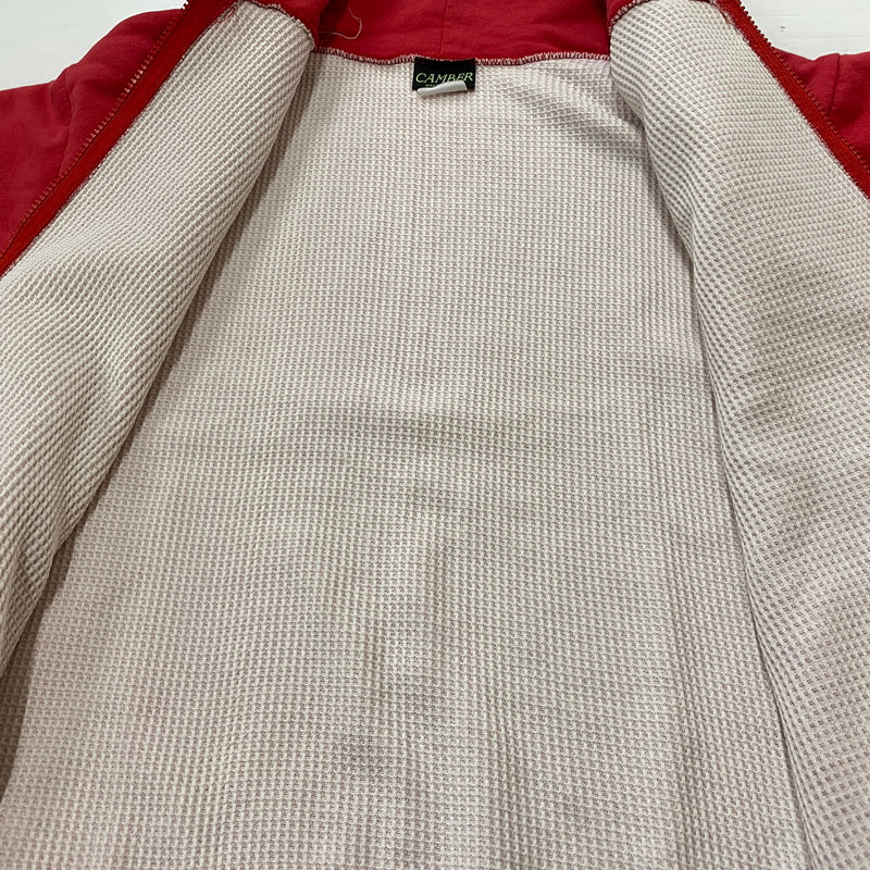 【現状渡し品】【メンズ】 CAMBER キャンバー THERMAL ZIP UP PARKA 90’s 裏サーマル ジップ アップ パーカー 145-260906-sa-05-teih サイズ：不明 カラー：レッド 万代Net店