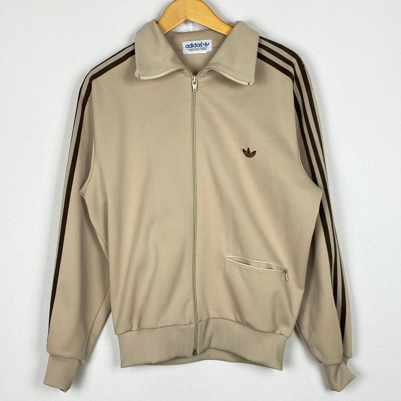 【中古品】【メンズ】 ADIDAS アディダス 80’s VINTAGE TRACK JACKET ADA-06F 80年代 VINTAGE トラック ジャケット 長袖 トップス ジャージ 148-260906-sa-18-teih サイズ：M カラー：ベージュ 万代Net店