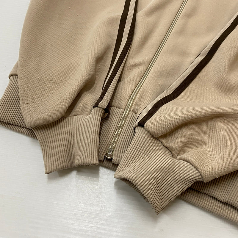 【中古品】【メンズ】 ADIDAS アディダス 80’s VINTAGE TRACK JACKET ADA-06F 80年代 VINTAGE トラック ジャケット 長袖 トップス ジャージ 148-260906-sa-18-teih サイズ：M カラー：ベージュ 万代Net店