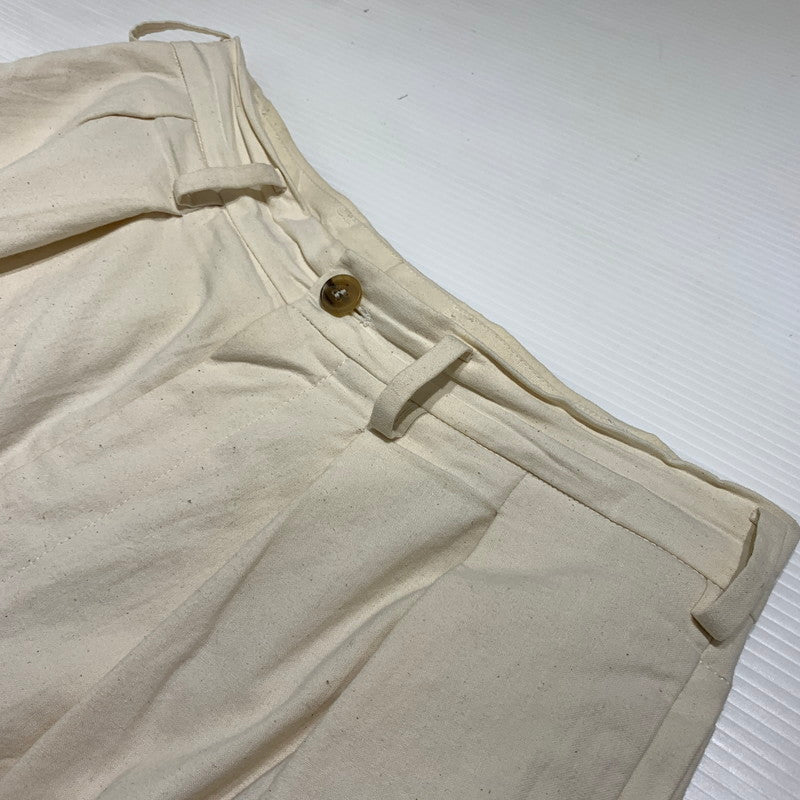 【中古品】【メンズ】 POLYPLOID ポリプロイド WTPT WIDE TAPERED PANTS 04-A-08 ワイド テーパード パンツ ボトムス コットンパンツ 152-260905-ko-06-teih サイズ：2 カラー：ホワイト系/アイボリー系 万代Net店