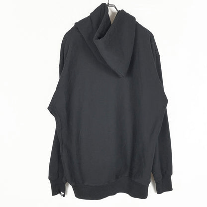 【中古品】【メンズ】 SAPEUR サープル LOGO HOODIE ロゴ フーデッド 長袖 トップス プルーオーバーパーカー 142-260906-sa-26-teih サイズ：XL カラー：ブラック 万代Net店
