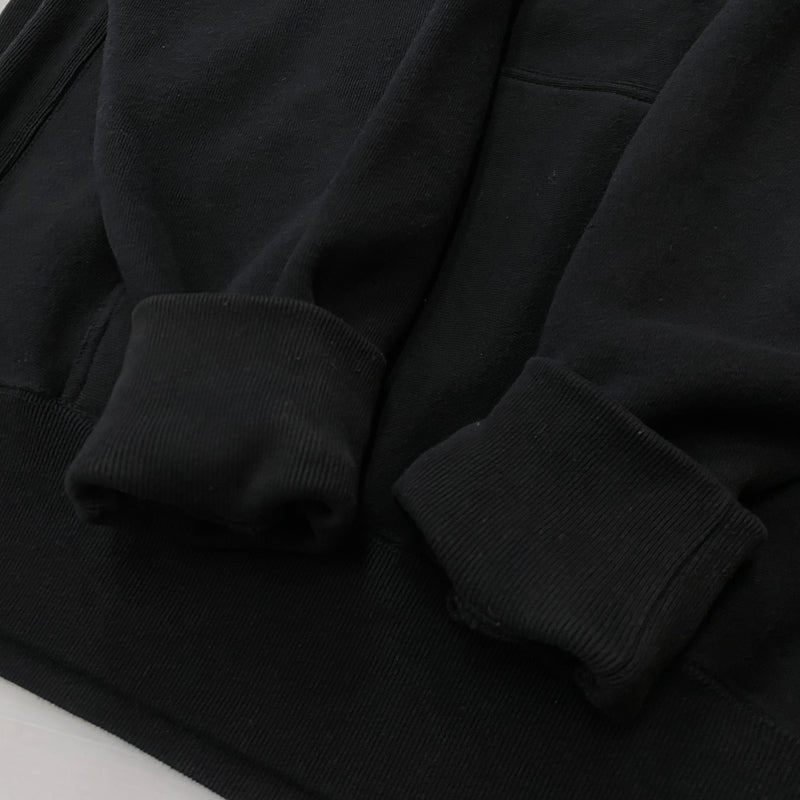 【中古品】【メンズ】 SAPEUR サープル LOGO HOODIE ロゴ フーデッド 長袖 トップス プルーオーバーパーカー 142-260906-sa-26-teih サイズ：XL カラー：ブラック 万代Net店