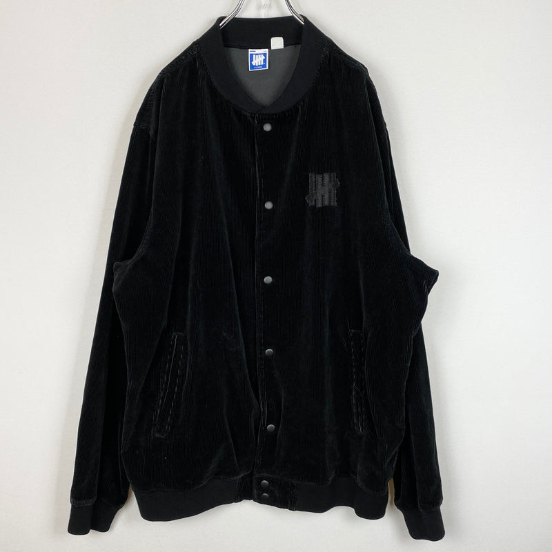 【中古品】【メンズ】 UNDEAFEATED アンディ フィデッド CORD BASEBALL JACKET コード ベースボール ジャケット アウター 142-260906-sa-02-teih サイズ：XL カラー：ブラック 万代Net店