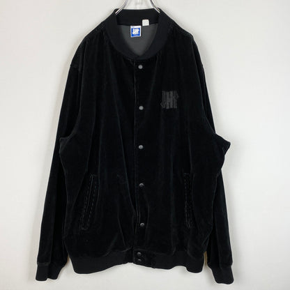 【中古品】【メンズ】 UNDEAFEATED アンディ フィデッド CORD BASEBALL JACKET コード ベースボール ジャケット アウター 142-260906-sa-02-teih サイズ：XL カラー：ブラック 万代Net店