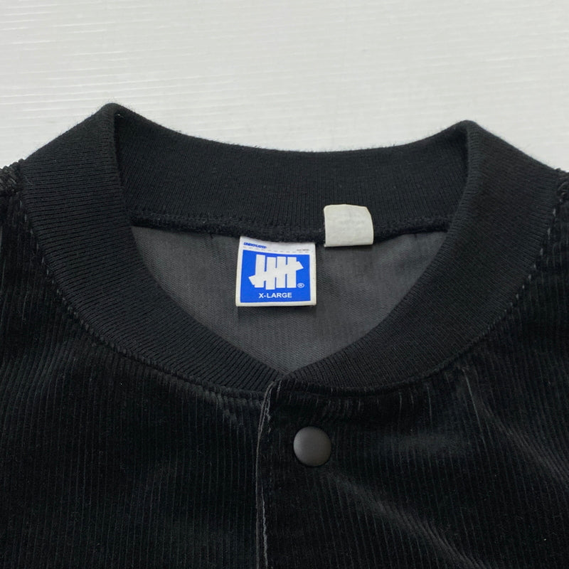 【中古品】【メンズ】 UNDEAFEATED アンディ フィデッド CORD BASEBALL JACKET コード ベースボール ジャケット アウター 142-260906-sa-02-teih サイズ：XL カラー：ブラック 万代Net店