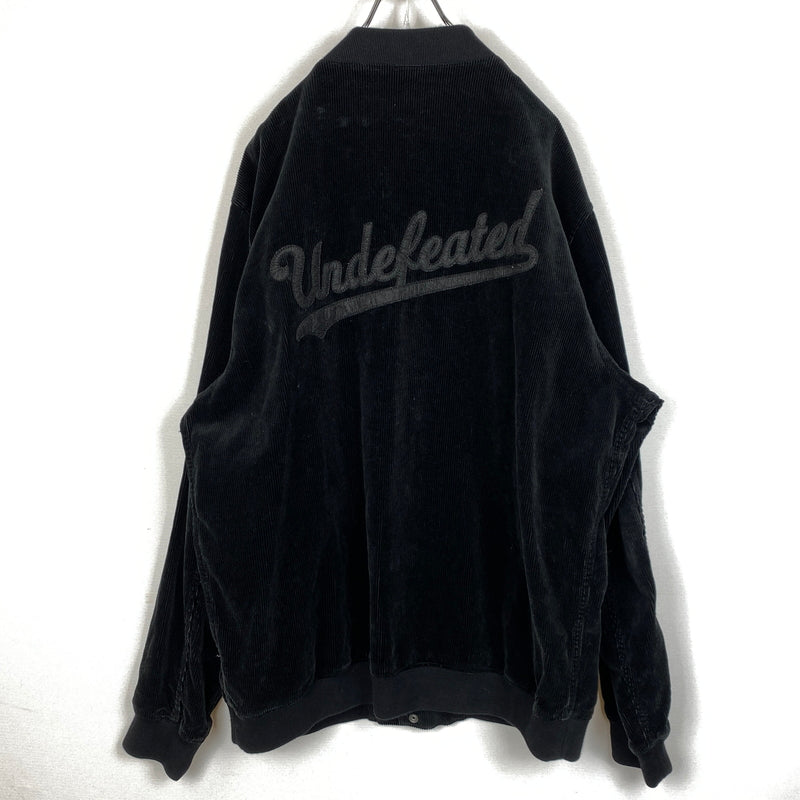 【中古品】【メンズ】 UNDEAFEATED アンディ フィデッド CORD BASEBALL JACKET コード ベースボール ジャケット アウター 142-260906-sa-02-teih サイズ：XL カラー：ブラック 万代Net店