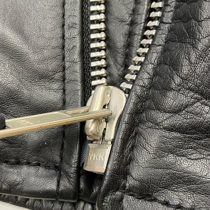 【中古品】【メンズ】 AVIREX アヴィレックス COW LEATHER RIDERS JACKET カウレザー ライダース ジャケット アウター 145-260906-sa-01-teih サイズ：L カラー：ブラック 万代Net店
