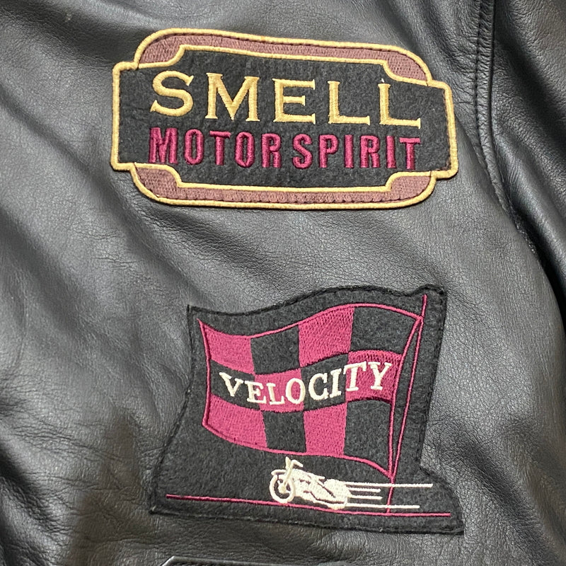【中古品】【メンズ】 AVIREX アヴィレックス COW LEATHER RIDERS JACKET カウレザー ライダース ジャケット アウター 145-260906-sa-01-teih サイズ：L カラー：ブラック 万代Net店