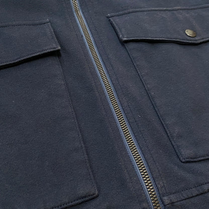 【中古品】【メンズ】 AVIREX アヴィレックス COTTON JACKET コットン ジャケット アウター 145-260906-sa-08-teih サイズ：M カラー：ネイビー 万代Net店