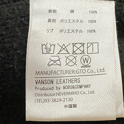 【中古品】【メンズ】 VANSON バンソン × TOM&JERRY トムアンドジェリー 別注コラボ STADIUM JUMPER スタジアム ジャンパー アウター スタジャン 145-260906-sa-09-teih サイズ：L カラー：ブラック 万代Net店